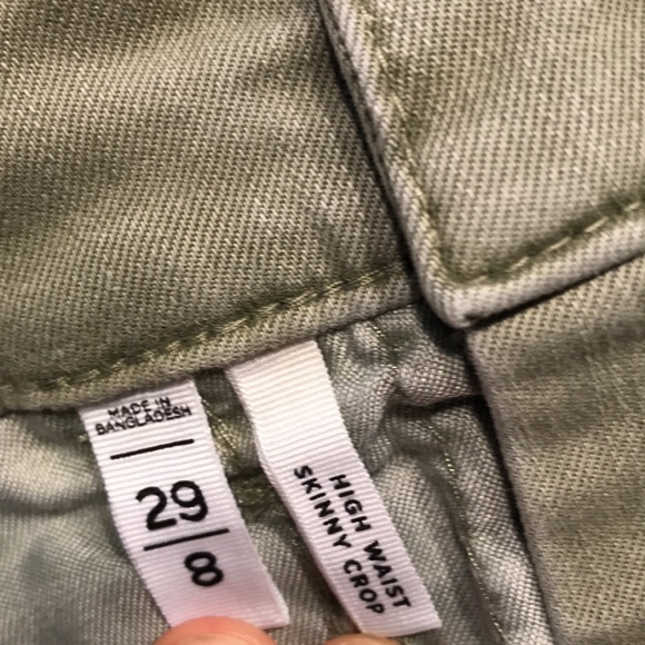 LOFT High Waist Skinny Crop Raw Hem Jeans - Picture 7 of 12